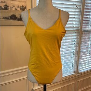 PINK Victoria's Secret Yellow One Piece Swimsuit